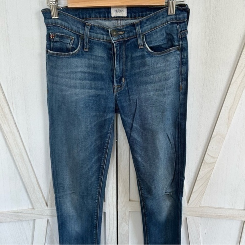 πHudson Gia Midrise skinny distressed wash jeans π 26 - Picture 4 of 13